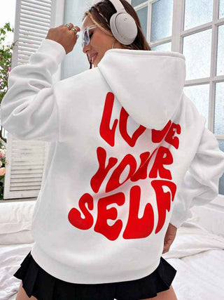 Weißer Hoodie Damen Print - Cecile LavelleWeiß