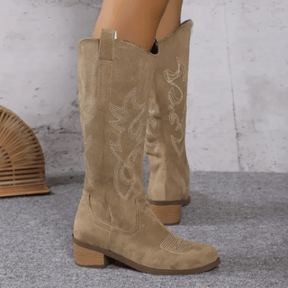 Westernstiefel Damen im Cowboy Stil - Cecile LavelleKhaki