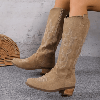 Westernstiefel Damen im Cowboy Stil - Cecile LavelleBeige