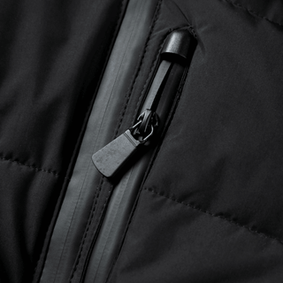 Winterjacke Damen Puffer mit Gürtel und Kapuze - Cecile LavelleSchwarz