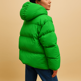Winterjacke Damen Puffer mit Stehkragen - Cecile LavelleGrün