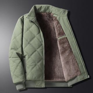 Winterjacke Herren Gesteppt mit Fleecefutter - Cecile LavelleGrün