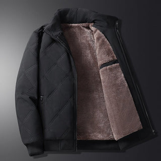 Winterjacke Herren Gesteppt mit Fleecefutter - Cecile LavelleSchwarz