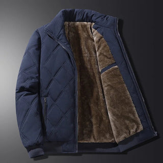 Winterjacke Herren Gesteppt mit Fleecefutter - Cecile LavelleBlau