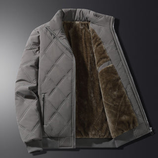 Winterjacke Herren Gesteppt mit Fleecefutter - Cecile LavelleGrau