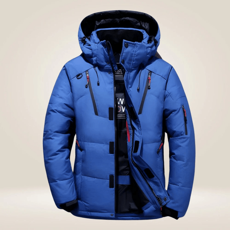 Men’s outdoor winter jacket with hood
